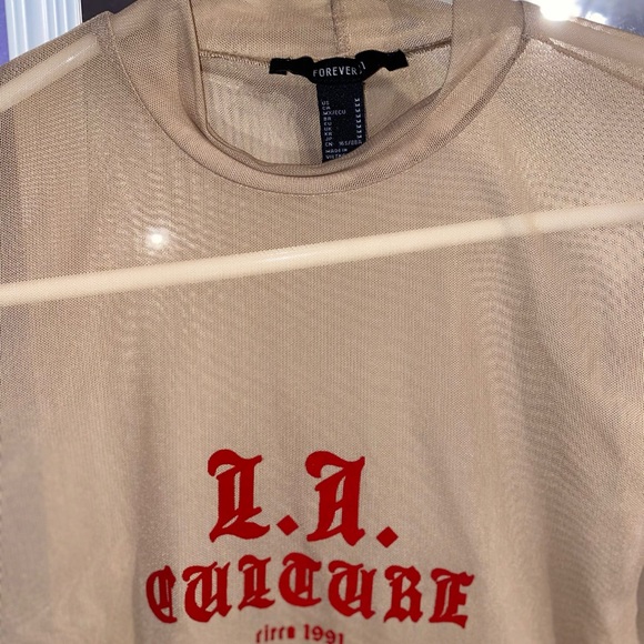 Forever 21 Women’s Mesh top - Picture 3 of 3